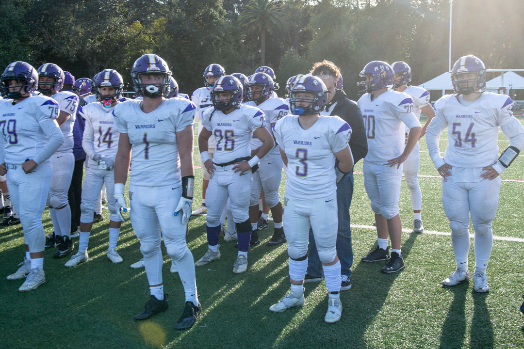 Warriors at the end of the CIF 5-A State Championship Game